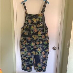 Women’s short -legged denim overalls